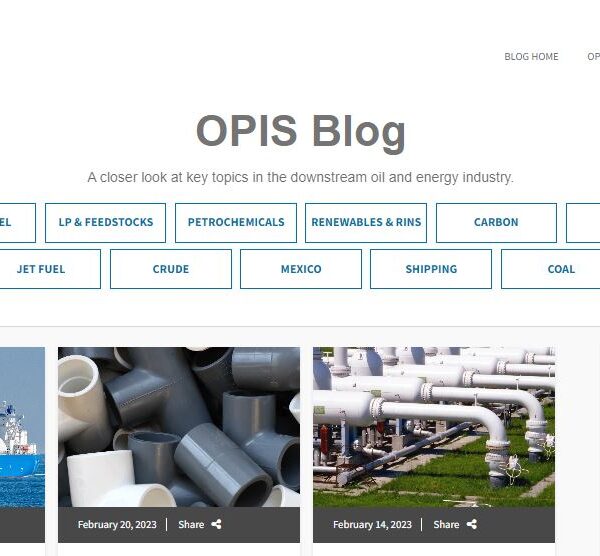 OPIS blog homepage