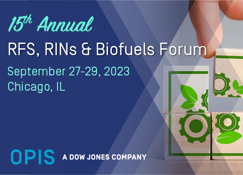 Agenda 15th Annual OPIS RFS, RINs & Biofuels Forum